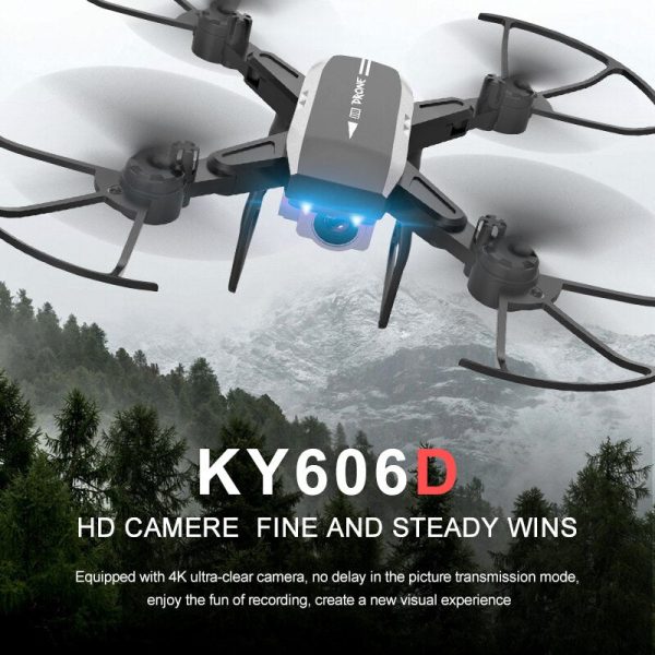 KY606D Drone FPV RC Drone 4k Camera 1080 HD Aerial Video dron Quadcopter RC helicopter toys for kids Foldable Off-Point drones Sale