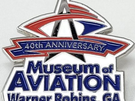 Museum of Aviation 40th Anniversary Lapel Pin on Sale