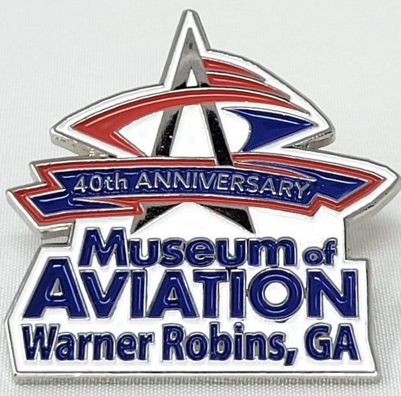 Museum of Aviation 40th Anniversary Lapel Pin on Sale