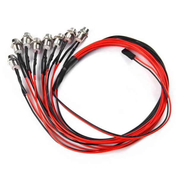 ABWE Best Sale 8 LED 5mm White Color Red Color LED Light Set for HSP RC Cars WS Online Sale