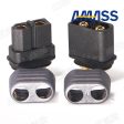 10 x Amass XT60+ Plug Connector With Sheath Housing 5 Male 5 Female (5 Pair ) on Sale