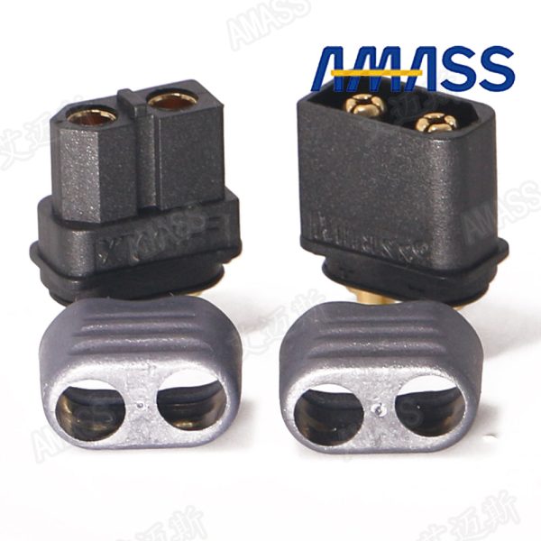 10 x Amass XT60+ Plug Connector With Sheath Housing 5 Male 5 Female (5 Pair ) on Sale