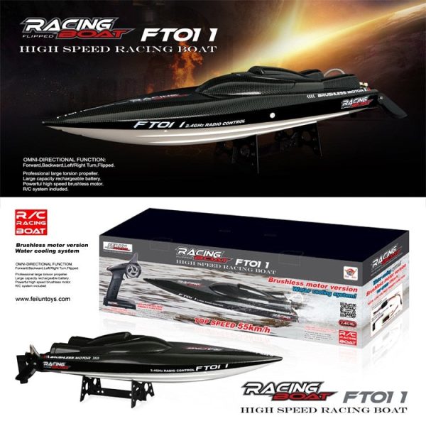 Feilun FT011 65CM 2.4G Brushless RC Boat High Speed Racing Boat With Water Cooling System Hot on Sale