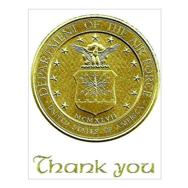 Note Cards: Air Force Thank You Hot on Sale