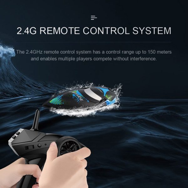 RC Boat JJRC S3 Latitude Remote Control Boat 2.4GHz 2CH 25KM h Portable Mini RC Boat (JJRC-S3) Ship RC Toys For Children Kids For Sale