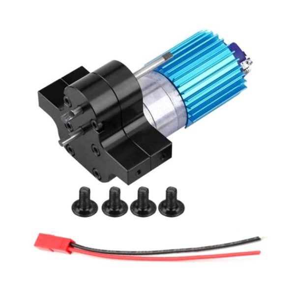 370 Brushed Motor with Alloy Heat Sink Gear Box Set for WPL Henglong C14 C24 B14 B24 B16 B36 4x4 6x6 Upgraded Parts 634F on Sale