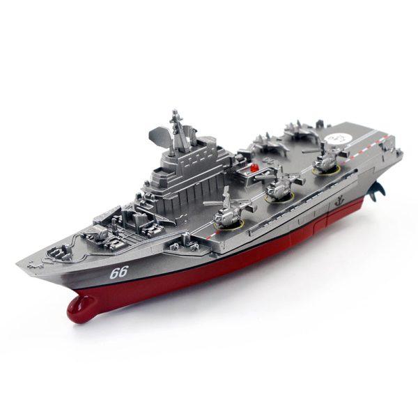 RC Boat Mini Warship 2.4G 4CH Remote Control Challenger Aircraft Carrier High-Speed Ship For Kids Hobby Toys Online Sale