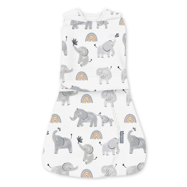 SwaddleMe™ by Ingenuity™ Arms Free Convertible Swaddle - Happy Elephant Online