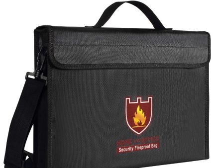 Security Fireproof Bag & Battery Bag, Protect Your Valuables, Documents, Money, Jewelry, Battery, Zipper Closure,380*280*75mm For Sale