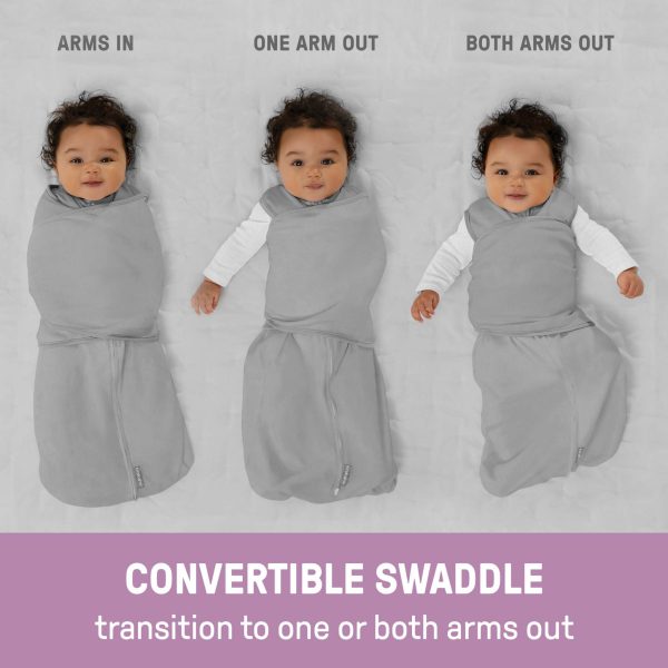 SwaddleMe™ by Ingenuity™ Arms Free Convertible Swaddle - Dashed Lines Hot on Sale