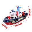 Fast Speed Music Light Electric Marine Rescue Fire Boat Baby Shower Bath Toys with LED Music For Kids Toy Gift Hot on Sale