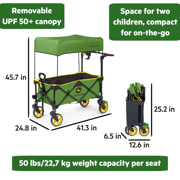 John Deere Pop  N Ride™ Stroller Wagon For Sale