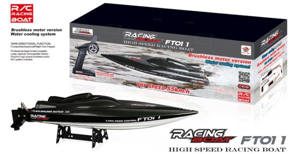 New Fei Lun FT011 2.4G Racing RC Boat High Speed Brushless Motor Water Cooling System 4Channels Speedboat Christmas Gift Cheap