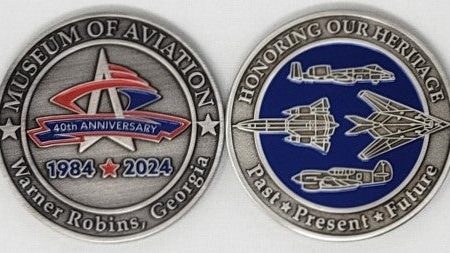 Museum of Aviation 40th Anniversary Coin Online now