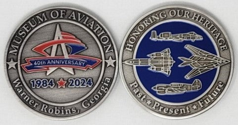 Museum of Aviation 40th Anniversary Coin Online now