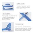 4pcs DIY Airplane Model Hand Throw Flying Glider Plane Foam Fillers Aeroplane Led Flashing Aircraft Toys for kids Outdoor Party Online now