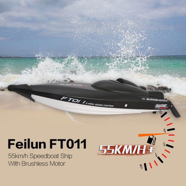 FT011 FT012 RC Boat 2.4G High Speed Brushless Motor Built-In Water Cooling System Remote Control Racing Speedboat RC Toys Gift Sale