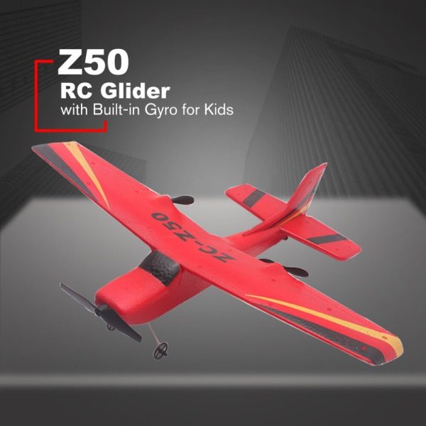 Z50 2.4G 2CH 350mm Micro Wingspan Remote Control RC Glider Airplane Plane Fixed Wing EPP Drone with Built-in Gyro for Kids Online Sale