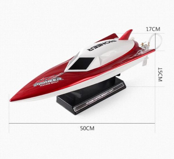 Large High Speed RC Boat Toy 5018 50CM 2.4G RC Remote Control Racing Boat Speedboat Ship with Water Cooling System for Kids Gift Online now