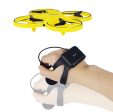 ZF04 RC Mini Quadcopter Induction Drone Smart Watch Remote Sensing Gesture Aircraft UFO Hand Control Drone Altitude Hold Kids Online now