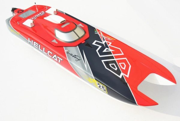 New DTRC G30E Hell Cat Catamaran 30CC Fiberglass Gasoline Racing Boat with 30CC Gasoline Engine Sale