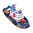 Fast Speed Music Light Electric Marine Rescue Fire Boat Baby Shower Bath Toys with LED Music For Kids Toy Gift Hot on Sale