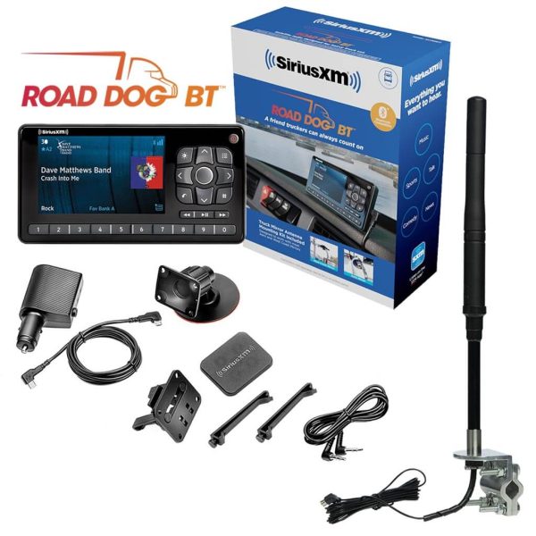 SiriusXM ROAD DOG BT PRO Truck Bundle with 16 Inch Tall Truck Antenna on Sale