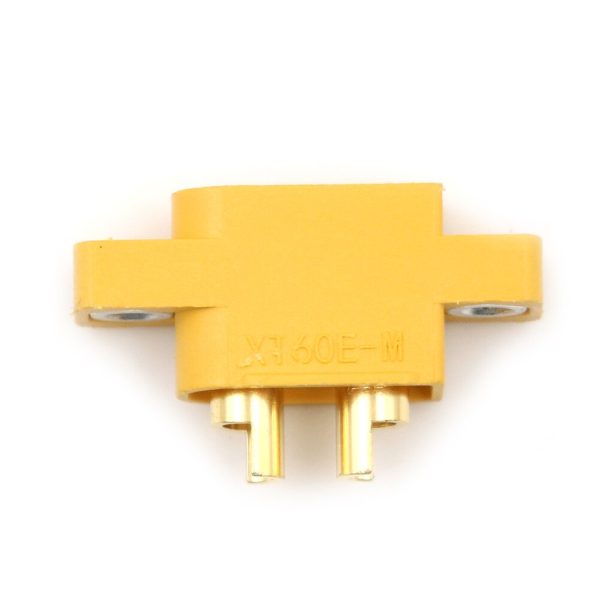 Yellow XT60E-M Mountable XT60 Male Plug Connector For RC Models Multicopter Fixed Board DIY Spare Part Remote Control Toy Parts Supply