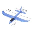 4pcs DIY Airplane Model Hand Throw Flying Glider Plane Foam Fillers Aeroplane Led Flashing Aircraft Toys for kids Outdoor Party Online now