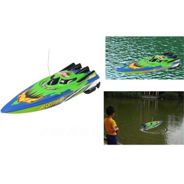 New Arrival RC Boat Radio Remote Control Twin Motor High Speed Boat RC Racing Toy Gift For Kids Eu plug Online now