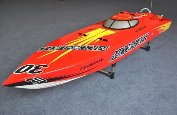 DT G26I P1 Blade Fiberglass 26CC Gasoline RC Boat SpeedBoat w  26CC engine with Clutch -Red Color For Cheap