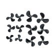 1 pairs High Strength D28 32 36 40 44 48mm 3 Blades 4mm Rc Boat Three Blades Paddle Nylon Boat Propeller Positive &Reverse Screw Sale