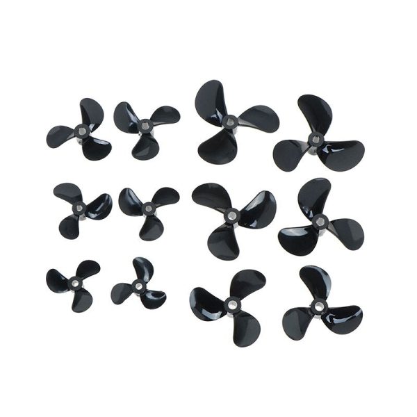 1 pairs High Strength D28 32 36 40 44 48mm 3 Blades 4mm Rc Boat Three Blades Paddle Nylon Boat Propeller Positive &Reverse Screw Sale