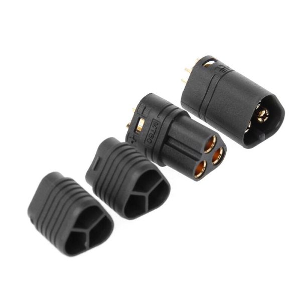 1 Pair MT60 3.5mm 3 Pole Bullet Connector Plug Male & Female For RC ESC to Motor JUN5-A on Sale