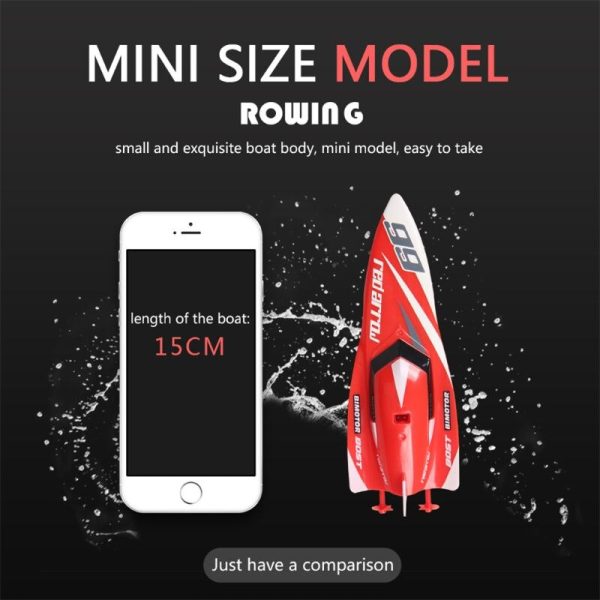 3312M Mini Speedboat Rowing Model 4CH 2.4G 2.4V RC Boat Toys for Children on Sale