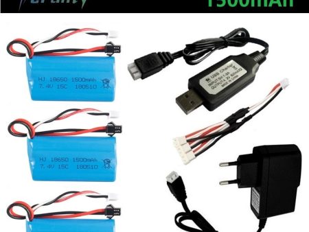 ( SM Plug ) 7.4V 1500mAh lipo Battery for YDI U12A Syma S033g Q1 TK H101 18650 7.4V Battery Rc Toys Boats Cars Tanks Drone Part For Discount