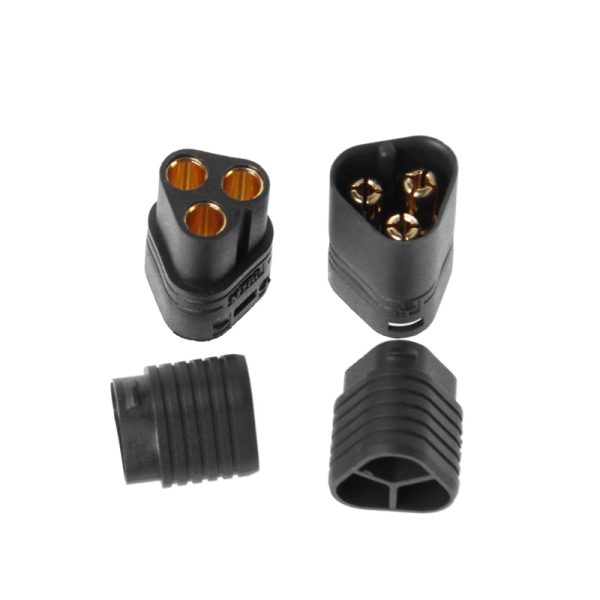 1 Pair MT60 3.5mm 3 Pole Bullet Connector Plug Male & Female For RC ESC to Motor JUN5-A on Sale