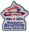 Museum of Aviation 40th Anniversary Patch Discount