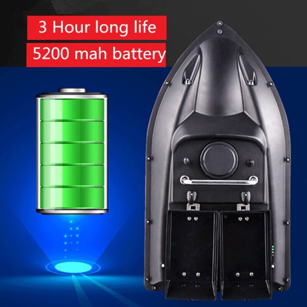 Double hopper 500M Distance Double LED Night Light RC Fishing Bait Boat Fixed speed Cruise Automatic Feed Fishing Bait Boat Toy For Sale