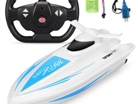 Radio Controlled Electric RC Boat Toy Speedboat High Speed Mini Speedboat Remote Control Toy RC Ship Model Kids Toys 20KM H 4CH For Sale