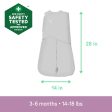 SwaddleMe™ by Ingenuity™ Arms Free Convertible Swaddle - Dashed Lines Hot on Sale