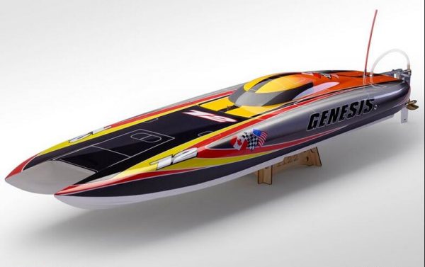 Genesis 1122 Catamaran Fiberglass Racing Boat w  Twin Dual 3660 brushless Motors KV2726, Dual 120A ESC Sale