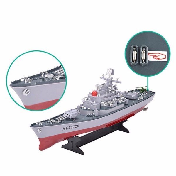 RC Boat 1:250 WarShip Remote Control Military Battleship Central Command Cockpit Seaplane Electronic Model For Kids Hobby Toys Online