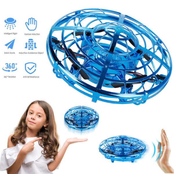 Magic Hand UFO Flying Aircraft Drone Toys Electric Electronic Toy LED Mini Induction Drone UFO toys Kids Xmas Brithday Gifts Discount