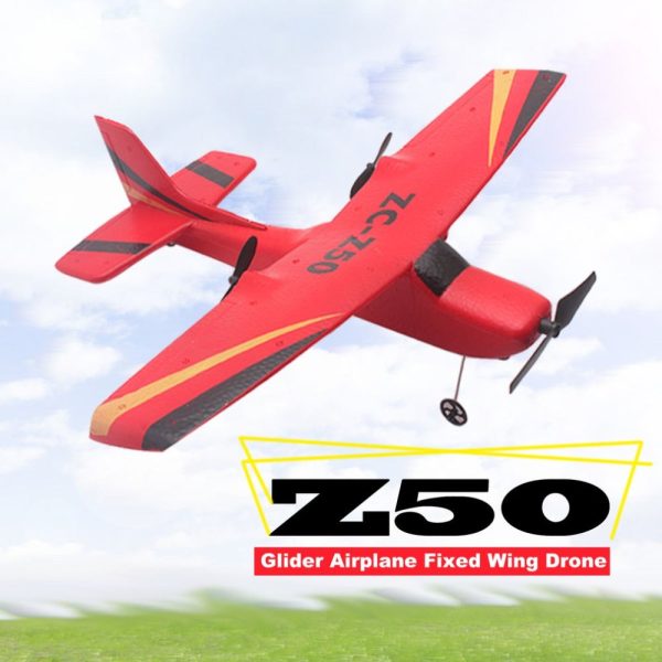 Z50 2.4G 2CH 350mm Micro Wingspan Remote Control RC Glider Airplane Plane Fixed Wing EPP Drone with Built-in Gyro for Kids Online Sale