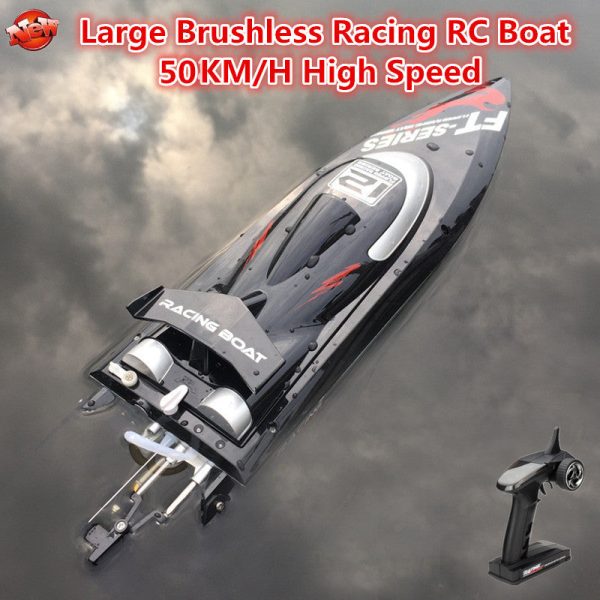 Professional Brushless Racing Electric Wireless Control RC Boat 2.4G 50KM H 46CM High Speed Water Cooling RC Speedboat Model Hot on Sale