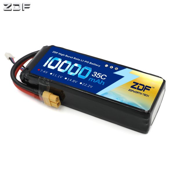 ZDF RC Car Lipo Battery 2S 3S 7.4V   11.1V 10000mah 35C Max 70C XT90   XT60  T Plug For Rc Airplane Traxxas Car RC Truck Fashion