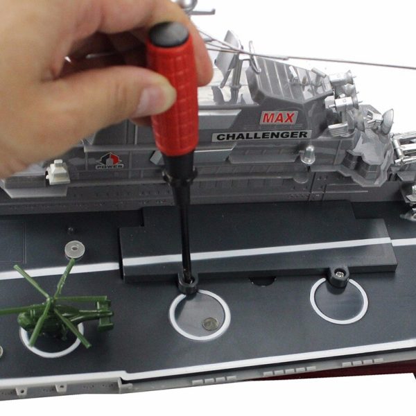 RC Boat 1:275 4CH Bismarck Aircraft Carrier WarShip Remote Control Military Naval Vessels Electronic Model For Kids Toys Hobbys Online Sale