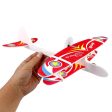 DIY Foam Rubber bands biplane Inertial Glider Aircraft Illuminate LED light rc biplane model toy biplane airplane usb charging on Sale