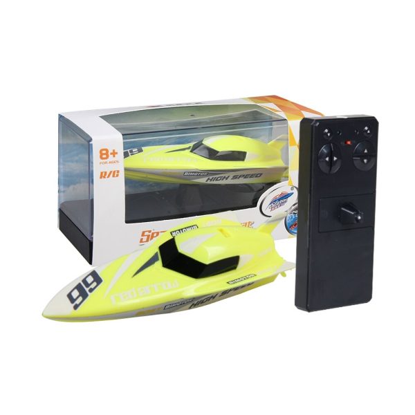 Hot Selling! Remote Control High Speed Mini Racing Boat 4 Channels RC Powerful Rechargeable Speedboat Toys Ship for Children Fashion